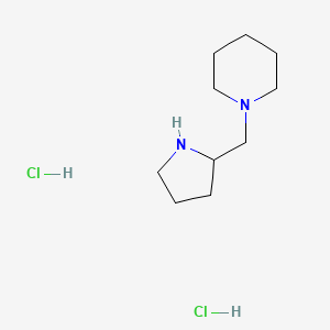 molecular formula C10H22Cl2N2 B1392382 1-(2-吡咯烷基甲基)哌啶二盐酸盐 CAS No. 1220027-38-2