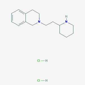 molecular formula C16H26Cl2N2 B1392399 2-[2-(2-Piperidinyl)ethyl]-1,2,3,4-tetrahydroisoquinoline dihydrochloride CAS No. 1219981-00-6