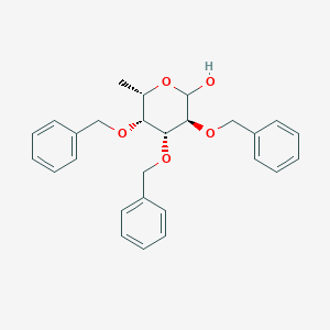 molecular formula C27H30O5 B013924 2,3,4-三-O-苄基-L-岩藻糖吡喃糖 CAS No. 60431-34-7