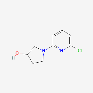 molecular formula C9H11ClN2O B1392405 1-(6-氯-2-吡啶基)-3-吡咯醇 CAS No. 1219972-03-8