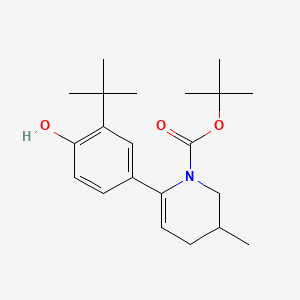 tert-Butyl 6-(3-(tert-butyl)-4-hydroxyphenyl)-3-methyl-3,4-dihydropyridine-1(2H)-carboxylate