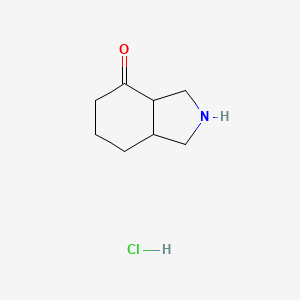 molecular formula C8H14ClNO B1392408 Octahydro-isoindol-4-one hydrochloride CAS No. 879687-91-9