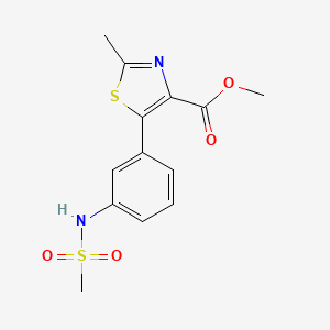 5-(3-methanesulfonylamino-phenyl)-2-methyl-thiazole-4-carboxylic Acid Methyl Ester