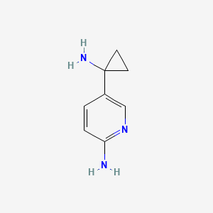 5-(1-Aminocyclopropyl)pyridin-2-amine