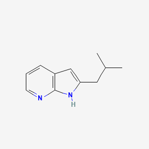 2-(2-Methylpropyl)-1H-pyrrolo(2,3-b)pyridine