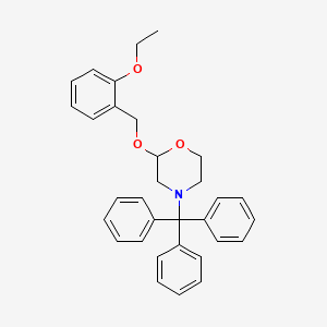 2-[(2-Ethoxyphenyl)methoxy]-4-(triphenylmethyl)morpholine