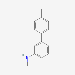 molecular formula C14H15N B13924219 N,4'-Dimethyl[1,1'-biphenyl]-3-amine 