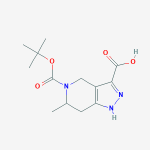 5-Tert-butoxycarbonyl-6-methyl-1,4,6,7-tetrahydropyrazolo [4,3-c]pyridine-3-carboxylic acid