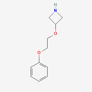 molecular formula C11H15NO2 B1392426 3-(2-Phenoxyethoxy)azetidine CAS No. 1220038-68-5