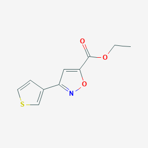 Ethyl 3-(thiophen-3-yl)-1,2-oxazole-5-carboxylate