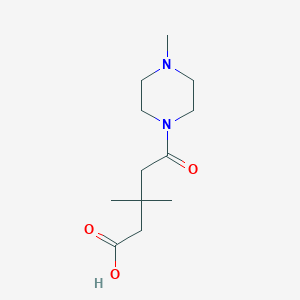 3,3-Dimethyl-5-(4-methylpiperazin-1-yl)-5-oxopentanoic acid