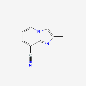 molecular formula C9H7N3 B13924270 2-Methylimidazo[1,2-a]pyridine-8-carbonitrile 