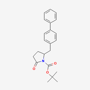 2-Biphenyl-4-ylmethyl-5-oxopyrrolidine-1-carboxylic acid t-butyl ester