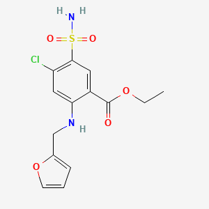 Benzoic acid,5-(aminosulfonyl)-4-chloro-2-[(2-furanylmethyl)amino]-,ethyl ester