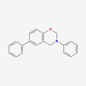 molecular formula C20H17NO B13924289 3,6-Diphenyl-3,4-dihydro-2H-1,3-benzoxazine CAS No. 189068-62-0