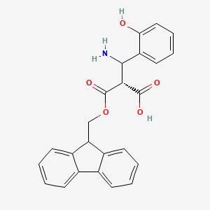 (2R)-2-[amino-(2-hydroxyphenyl)methyl]-3-(9H-fluoren-9-ylmethoxy)-3-oxopropanoic acid