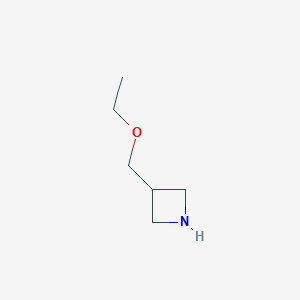 molecular formula C6H13NO B1392431 3-(Ethoxymethyl)azetidine CAS No. 897086-97-4
