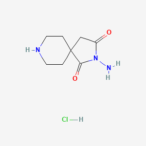 2-amino-2,8-diazaspiro[4.5]decane-1,3-dione;hydrochloride