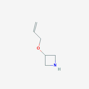 molecular formula C6H11NO B1392432 3-(烯丙氧基)氮杂环丁烷 CAS No. 1489636-99-8