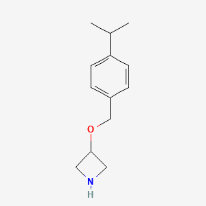 molecular formula C13H19NO B1392434 3-[(4-Isopropylbenzyl)oxy]azetidine CAS No. 1220028-11-4