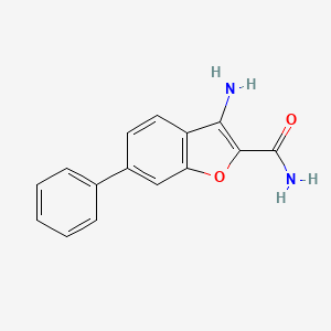 2-Benzo[b]furancarboxamide,3-amino-6-phenyl-