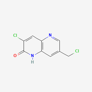 3-Chloro-7-(chloromethyl)-1,5-naphthyridin-2(1H)-one