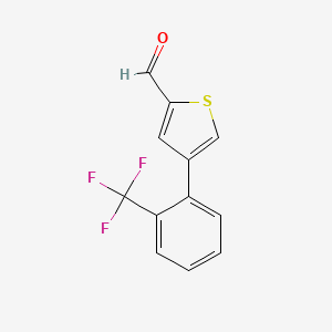 4-[2-(Trifluoromethyl)phenyl]-2-thiophene carbaldehyde