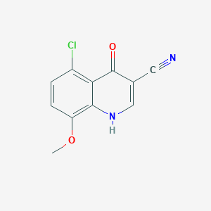 5-Chloro-4-hydroxy-8-methoxy-3-quinolinecarbonitrile