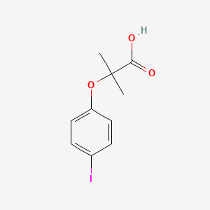 molecular formula C10H11IO3 B13924455 Propanoic acid, 2-(4-iodophenoxy)-2-methyl- CAS No. 37404-23-2