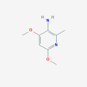 molecular formula C8H12N2O2 B13924476 4,6-Dimethoxy-2-methylpyridin-3-amine 