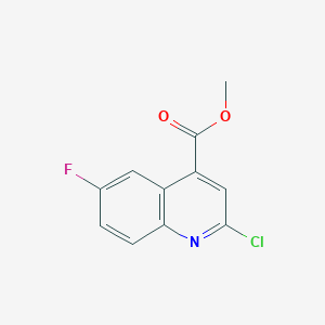 molecular formula C11H7ClFNO2 B1392451 Methyl 2-chloro-6-fluoroquinoline-4-carboxylate CAS No. 1243032-25-8