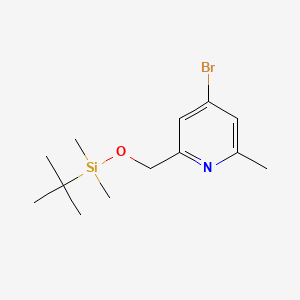 4-Bromo-2-(((tert-butyldimethylsilyl)oxy)methyl)-6-methylpyridine