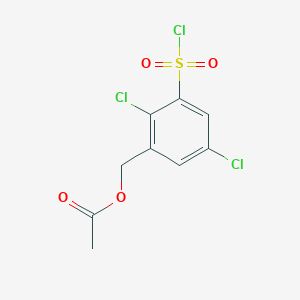 2,5-Dichloro-3-(chlorosulfonyl)benzyl acetate