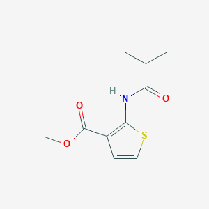 molecular formula C10H13NO3S B13924603 Methyl 2-isobutyramidothiophene-3-carboxylate 