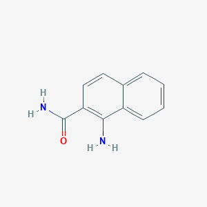 molecular formula C11H10N2O B13924611 1-Amino-2-naphthalenecarboxamide 