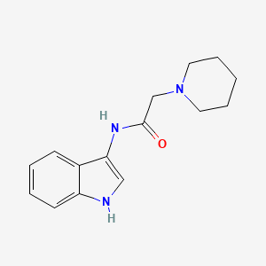 molecular formula C15H19N3O B13924642 N-(1H-indol-3-yl)-2-(piperidin-1-yl)acetamide 