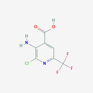 molecular formula C7H4ClF3N2O2 B13924699 3-Amino-2-chloro-6-(trifluoromethyl)isonicotinic acid 