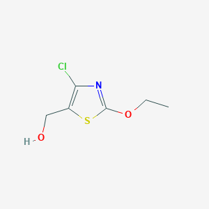 molecular formula C6H8ClNO2S B13924705 4-Chloro-2-ethoxy-5-thiazolemethanol 