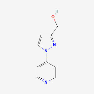 molecular formula C9H9N3O B13924764 1-(4-Pyridinyl)-1H-pyrazole-3-methanol 