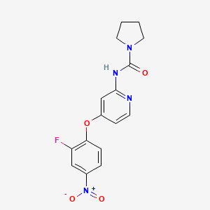 4-(2-Fluoro-4-nitrophenoxy)-2-[(pyrrolidin-1-yl)carbonylamino]pyridine