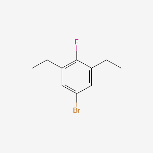 molecular formula C10H12BrF B13924806 4-Bromo-2,6-diethylfluorobenzene 