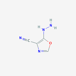 4-Cyano-5-hydrazinooxazole