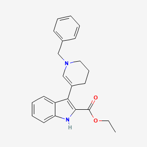 3-(1-benzyl-1,4,5,6-tetrahydro-pyridin-3-yl)-1H-indole-2-carboxylic acid ethyl ester