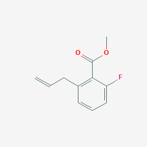 molecular formula C11H11FO2 B13924853 Methyl 2-allyl-6-fluoro-benzoate 