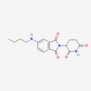 molecular formula C17H19N3O4 B13924857 5-(Butylamino)-2-(2,6-dioxo-3-piperidyl)isoindoline-1,3-dione 