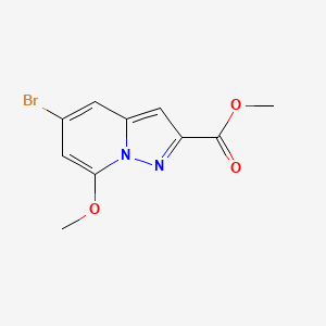 Methyl 5-bromo-7-methoxypyrazolo[1,5-a]pyridine-2-carboxylate