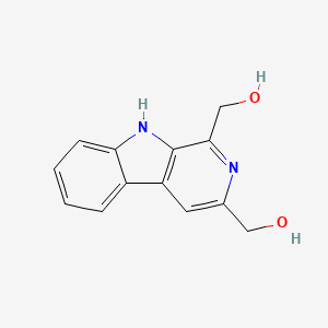 molecular formula C13H12N2O2 B13924886 9H-Pyrido[3,4-b]indole-1,3-dimethanol 