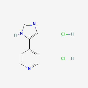 molecular formula C8H9Cl2N3 B13924904 4-(1H-imidazol-5-yl)pyridine 2HCl 