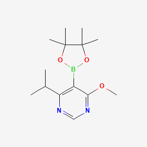 4-Isopropyl-6-methoxy-5-(4,4,5,5-tetramethyl-1,3,2-dioxaborolan-2-yl)pyrimidine