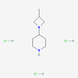 4-(3-Methylazetidin-1-yl)piperidine trihydrochloride